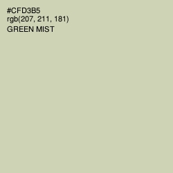 #CFD3B5 - Green Mist Color Image